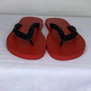 Christian Louboutin Men’s Loubi Red Spiked Flip Flops – Size 7 – Flip Flops